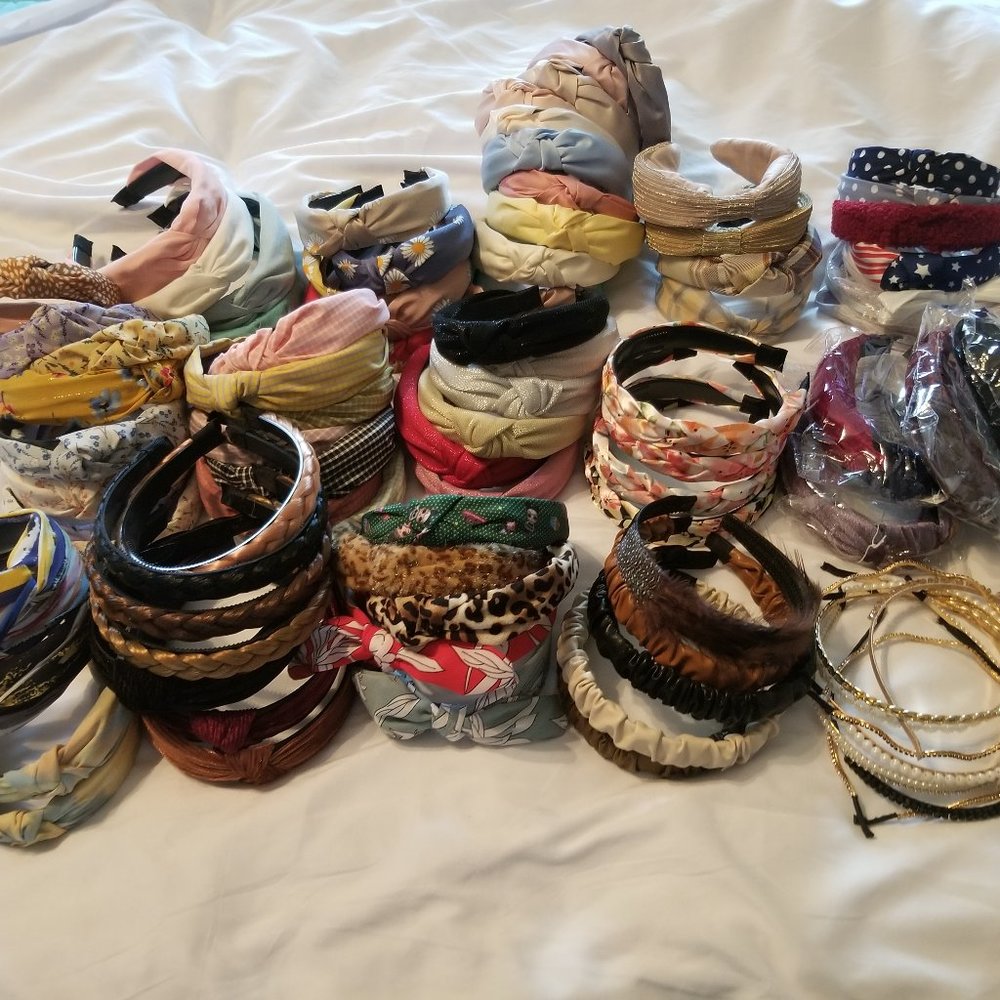 93 Headbands All New Ready to Sell or Wear